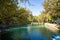 View of Aynzeliha Lake, second sacred pool in Balikligol , Sanliurfa.