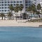 A view of a azzure water and Nissi beach in Aiya Napa, Cyprus