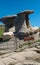 View of The Babele, rock formations in Carpathian Mountains, Bucegi Natural Park, Romania