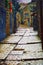 View of the backstreet alley in Tzfat Israel