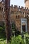 View of the backyard and entrance of the castle of Giulio II