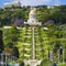 View of Bahai gardens and the Shrine of the Bab on mount Carmel