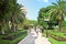 View of Bahai gardens and the Shrine of the Bab on mount Carmel, Haifa