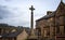 View of Bakewell, a small market town and civil parish in the Derbyshire Dales district of Derbyshire,  lying on the River Wye,