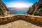 The view from the balcony on the charming beach of Tossa de Mar