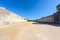 View of the ballcourt at Chichen Itza, old historic ruins in Yucatan, Mexico