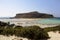 View of Balos bay in Crete, Greece.