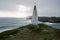 View at the Baltimore Beacon with nice sunlight over sea