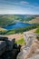 View from Bamford Edge toward Ladybower Reservoir