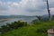 The view of Barapani Lake from the road