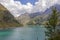 A view of Barbellino artificial lake, Valbondione,