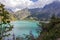 A view of Barbellino artificial lake, Valbondione,