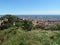 View Of Barcelona, Spain, from the hill of the Bunker in the upper part of the City