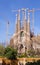 View of Barcelona, Spain. Sagrada Familia