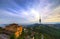 View Barcelona from Tibidabo hill