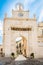 View at the Baresana gate in the streets of Bitonto in Italy