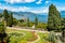 View of Baroque garden of island Bella, Verbania, Italy