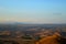 View of Barrafranca, Enna, from Mazzarino, Sicilian Landscape, Italy, Europe