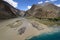 View on the Bartang valley alternative path to the Pamir Highway, Tajikistan