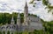 View of the basilica of Lourdes in France