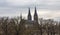 View of the Basilica of Saints Peter and Paul in Vysehrad in Prague