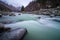 View of Baspa River in Chitkul Village - Sangala Vallay, Kinnaur Valley, Himachal Pradesh