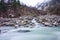 View of Baspa River in Chitkul Village - Sangala Vallay, Kinnaur Valley, Himachal Pradesh