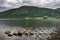 View Bassenthwaite Lake in summer, Cumbria, England