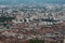 View from Bastilla mountain upon Grenoble city, France