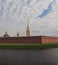View of the bastions of the Peter and Paul fortress in St. Petersburg. Russia