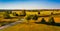 View of battlefields from the Pennsylvania Monument in Gettysburg, Pennsylvania.