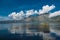 View Batur lake near Gunung Abang volcano in Bali Island, Indonesia