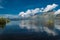 View Batur lake near Gunung Abang volcano in Bali Island, Indonesia