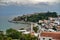 View of the bay, the beach and the city of Ulcinj