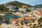 View of the bay, the beach and the city of Ulcinj