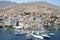 View of the bay at the Greek holiday island of Chalki.