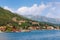 View of Bay of Kotor near Kumbor town. Montenegro