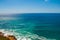 View of the bay of Santiago de Cuba, Cuba. Beautiful landscape with views of the turquoise and blue waters.