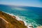 View of the bay of Santiago de Cuba, Cuba. Beautiful landscape with views of the turquoise and blue waters.