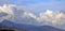 View of the bay, sea, mountains and houses on the seashore, beaches along the coast