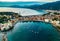 View of the Bay of Silence in Sestri Levante, Liguria, Italy