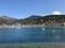 View of beach area of Port de Soller, Mallorca