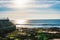 View of the beach and the Atlantic Ocean from Cascais village, close to Lisbon