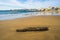 View of the beach and the Atlantic Ocean from Cascais village, close to Lisbon