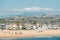 View of the beach from Balboa Pier in Newport Beach, California