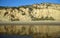 View of beach bluffs in Crystal Cove State Park, Southern California.