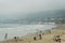 View of the beach on a cloudy day, in Pismo Beach, California