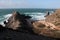 View of the beach coast in Algarve