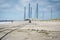 View of beach at Delaware Seashore State Park amid COVID-19 closure