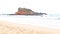 View of a beach in Mirissa. This small sandy tropical beach boasts some of Sri Lankaï¿½s best and most stunning sunsets and